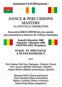 Stage de Danse Africaine  avec l'association FATCHIN